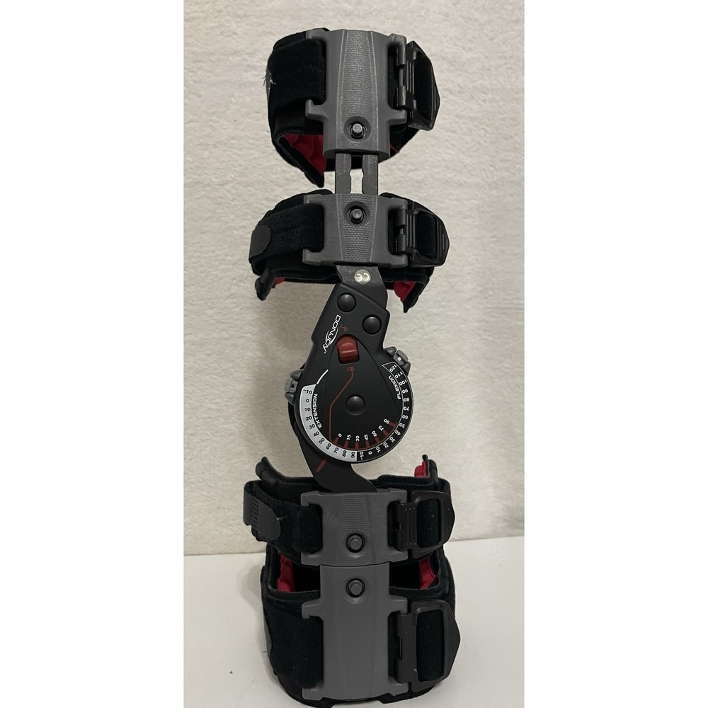 Donjoy X-Act ROM Elbow Left Brace 11-9122 Left Black Red Universal Size